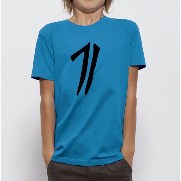T-shirt enfant unisexe bleu-La maison Bambara 100% coton bio