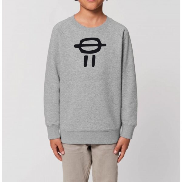 Sweat enfant unisexe ecru-La terre Bambara 100% coton Bio