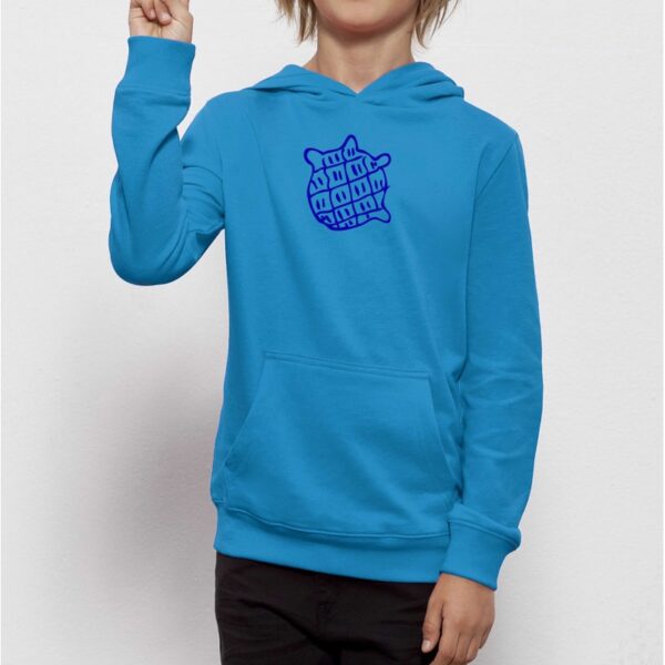 Sweat enfant unisexe bleu -La sagesse Bozo 100% coton Bio