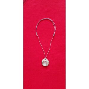 Collier en terre cuite-La bonne tête Bamabara Fait main