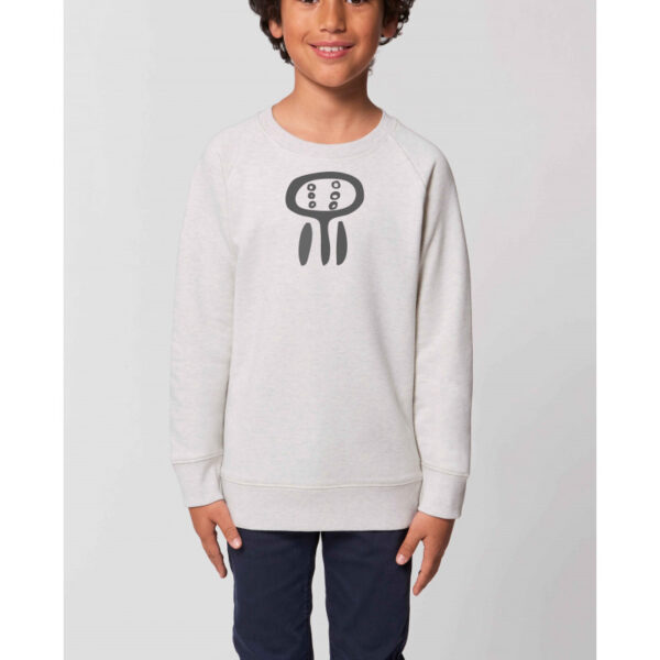 Sweat enfant unisexe ecru-Le Chef Dogon 100% coton Bio