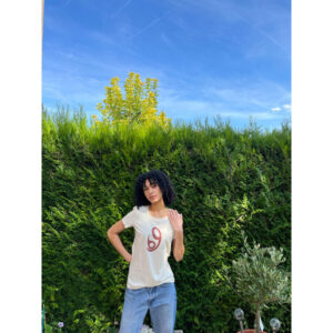 T-shirt Femme écru-La Femme Dogon 100% coton Bio
