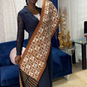 Echarpe bogolan-faïda 100% coton  artisanale