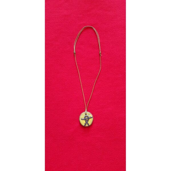 Collier en terre cuite-La lumière Fait main – Image 3