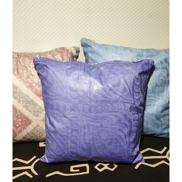 Coussin  déhoussable en coton 40X40 1 face motif 1 face unie – Image 3